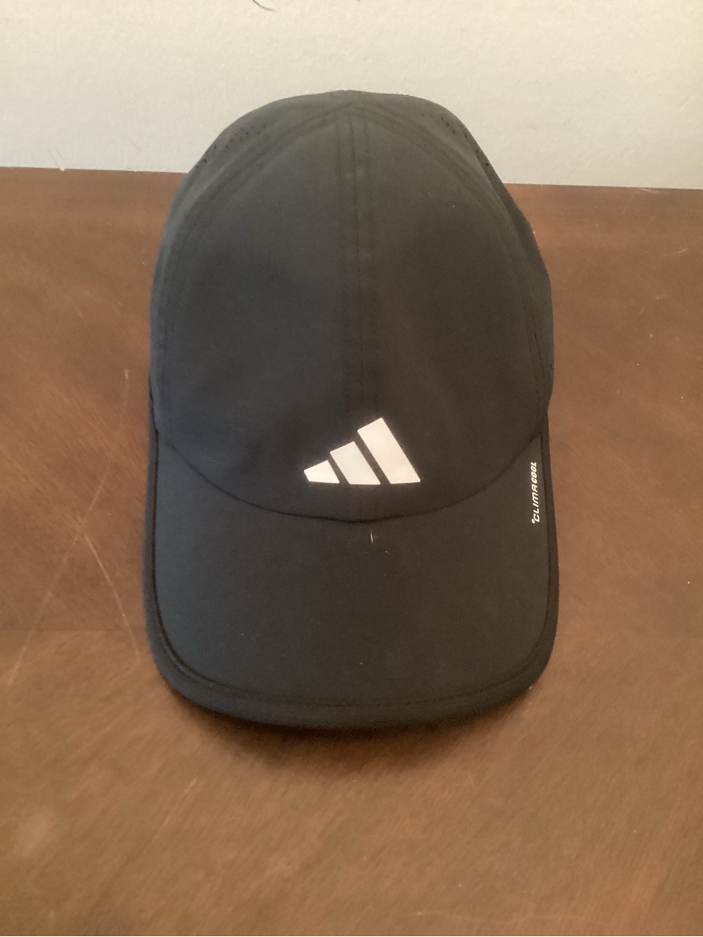 NWOT ADIDAS Black Baseball Cap with White Logo